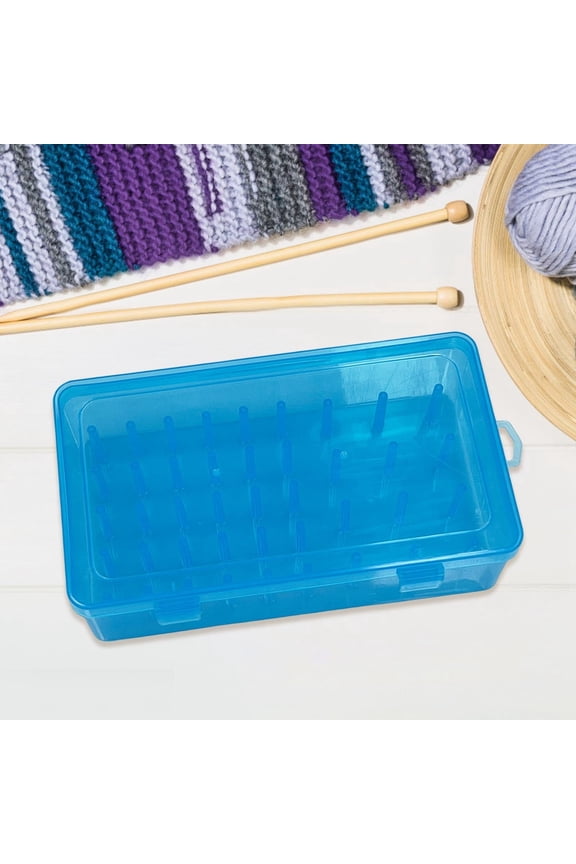 Piping Tips Storage Box With 42 Fixed Pegs, Upright Design To Prevent Mess, For Bakers And Cake Decorating Enthusiasts