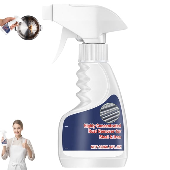 Pipiup Rust Remover, Pipiup Rust Removal Spray for Metal, Deeply Cleanses and Easily Remove Surface Rust, Easy to Clean and Compatible with Various Metal Materials, Ideal for Metal Surfaces