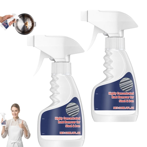 Pipiup Rust Remover, Pipiup Rust Removal Spray for Metal, Deeply Cleanses and Easily Remove Surface Rust, Easy to Clean and Compatible with Various Metal Materials, Ideal for Metal Surfaces
