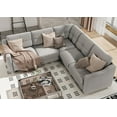 thumbnail image 1 of Pipleo Reversible 5-Seat L-Shaped Sectional Sofa, Convertible Space-Saving Design for Small Apartments & Living Rooms, 1 of 9