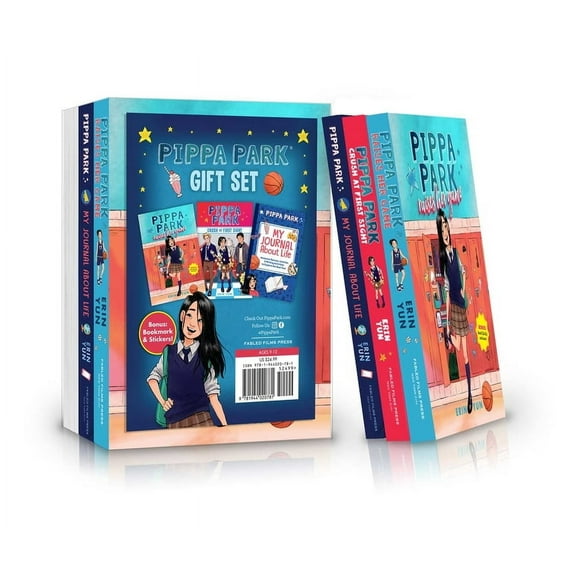 Pippa Park: Pippa Park Series Gift Set: Pippa Park Raises Her Game + Pippa Park Crush at First Sight (Chapter Books) + Write-In Journal - Limited Edition (Paperback)
