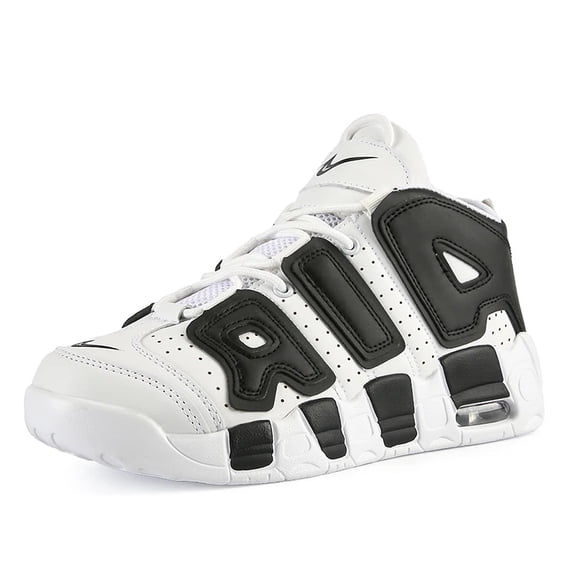 Pippen AIR Dad Shoes Men's Air Cushion High Top Panda Fashion Versatile Casual Sports Basketball Fashion Shoes 0FT912baihei 42