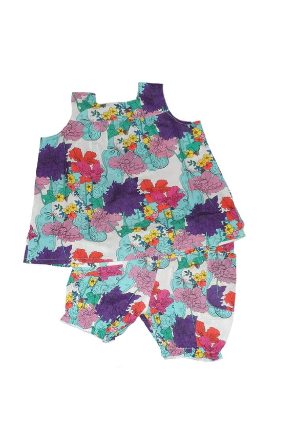Infant Baby Girls' Garden Dist. Top & Bloomer (18 Months)