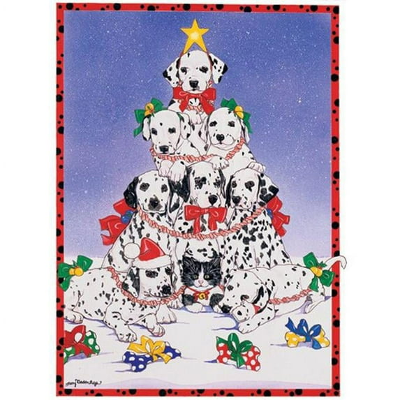 Pipsqueak Productions C472 Holiday Boxed Cards- Dalmatians