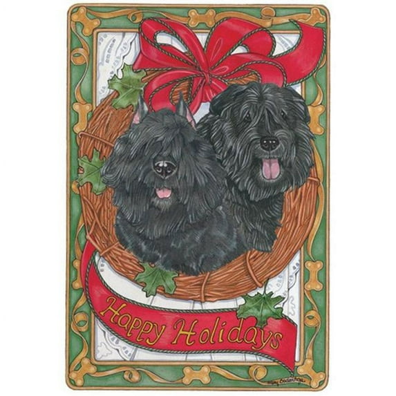 Pipsqueak Productions C502 Holiday Boxed Cards- Bouvier Des Flandres