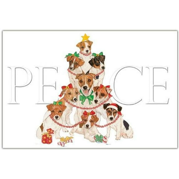 Pipsqueak Productions C554 Jack Russell Holiday Boxed Cards