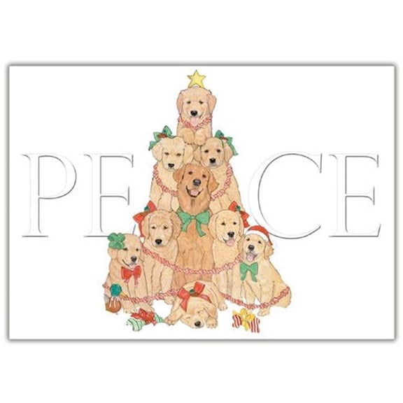 Pipsqueak Productions C557 Golden Holiday Boxed Cards