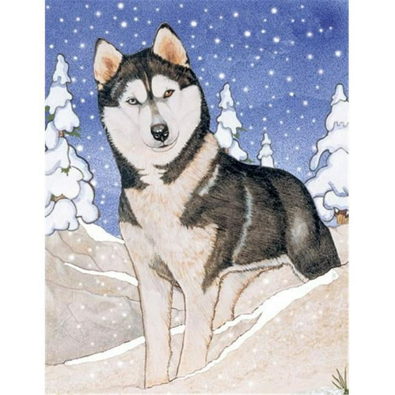 Pipsqueak Productions C927 Holiday Boxed Cards- Siberian Husky