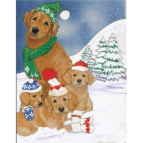 Pipsqueak Productions C929 Golden Holiday Boxed Cards