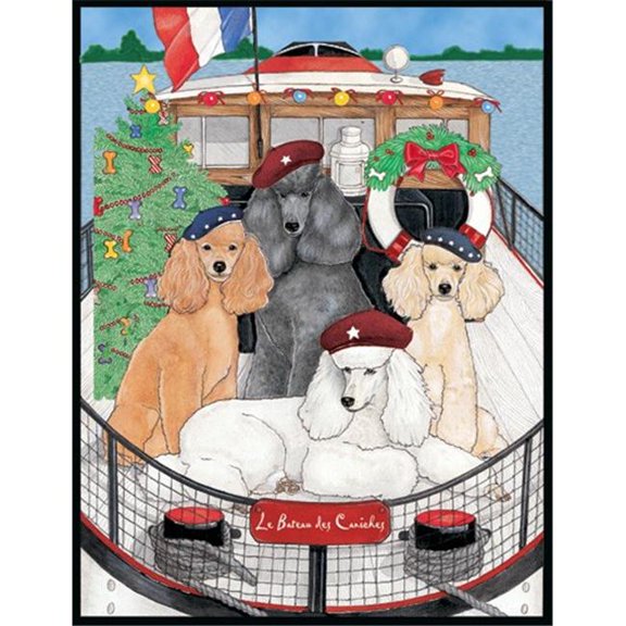 Pipsqueak Productions C981 Holiday Boxed Cards- Poodles Standard