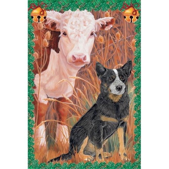 Pipsqueak Productions C998 Holiday Boxed Cards- Australian Cattle Dog