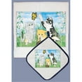 thumbnail image 1 of Pipsqueak Productions DP456 Cat Dish Towel And Pot Holder Set, 1 of 1