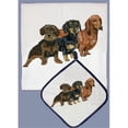 thumbnail image 1 of Pipsqueak Productions DP526 Dish Towel and Pot Holder Set - Dachshund, 1 of 1