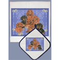 thumbnail image 1 of Pipsqueak Productions DP543 Dish Towel and Pot Holder Set - Dachshund Family, 1 of 1