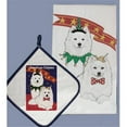 thumbnail image 1 of Pipsqueak Productions DP918 Dish Towel and Pot Holder Set - American Eskimo, 1 of 1