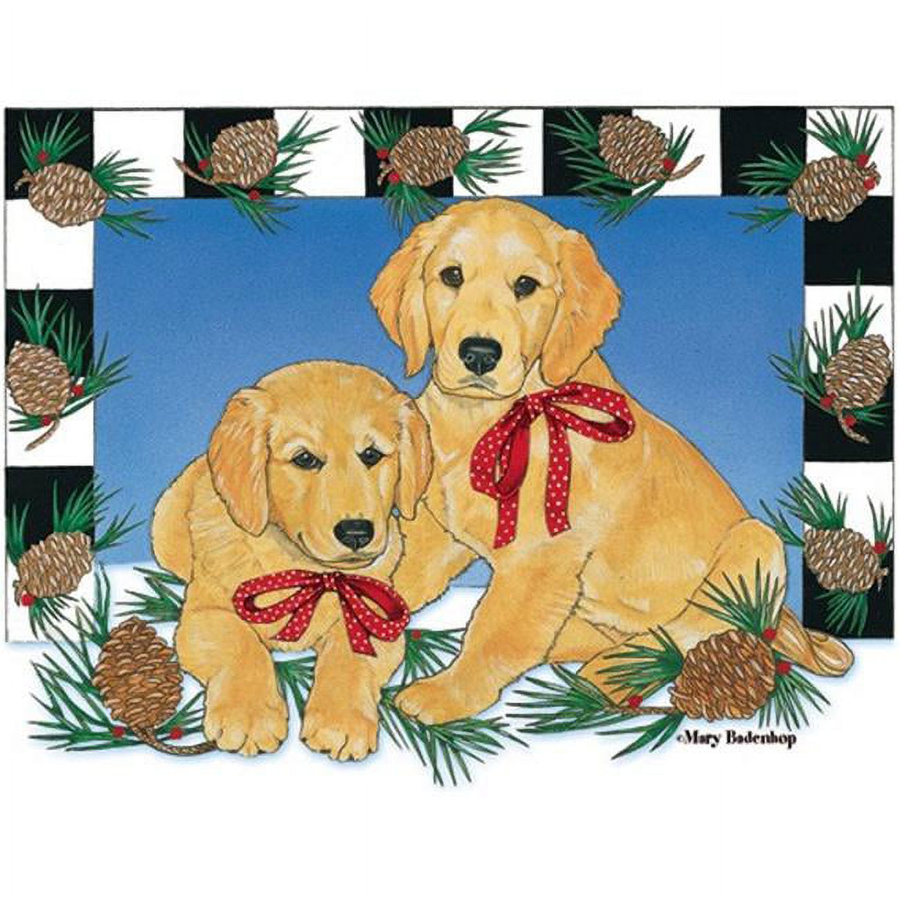 Pipsqueak Productions Golden with Acorns Christmas Boxed Cards Pack