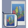thumbnail image 1 of Pipsqueak Productions  Parakeet Dish Towel And Pot Holder Set - Green, 1 of 1