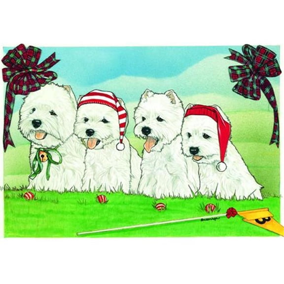 Pipsqueak Productions  Westie Holiday Boxed Cards