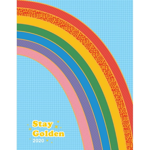 Pipsticks+Workman: Stay Golden 17-Month Personal Planner with 500+ Stickers 2019-2020 (Calendar)