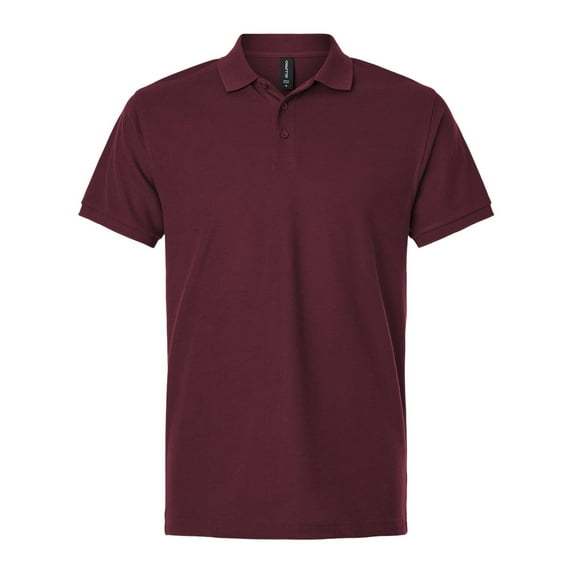 AllPro 62800 Pique Polo-Maroon-XL