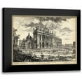 thumbnail image 1 of Piranesi 14x12 Black Modern Framed Museum Art Print Titled - Veduta Basilica S.Giovanni Laterano, 1 of 5