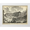 thumbnail image 1 of Piranesi 18x15 White Modern Wood Framed Museum Art Print Titled - Veduta di Piazza di Spagna, 1 of 4