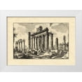 thumbnail image 1 of Piranesi, Giovanni 32x24 White Modern Wood Framed Museum Art Print Titled - Vintage Roman Ruins I, 1 of 4