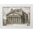 thumbnail image 1 of Piranesi, Giovanni Battista 18x14 White Modern Wood Framed Museum Art Print Titled - A View of The Pantheon, Rome, 1 of 4