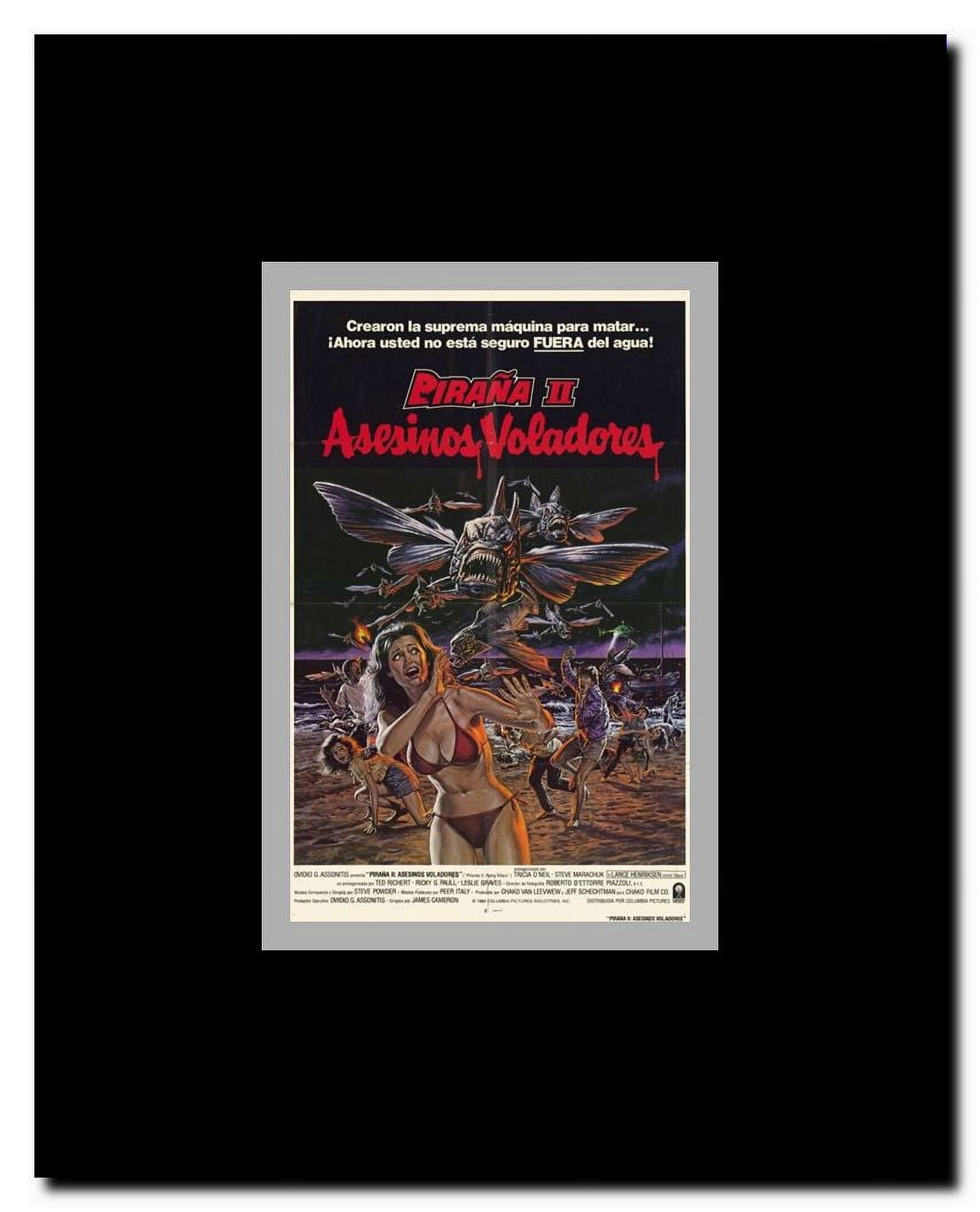 Piranha 2: the Spawning Framed Movie Poster