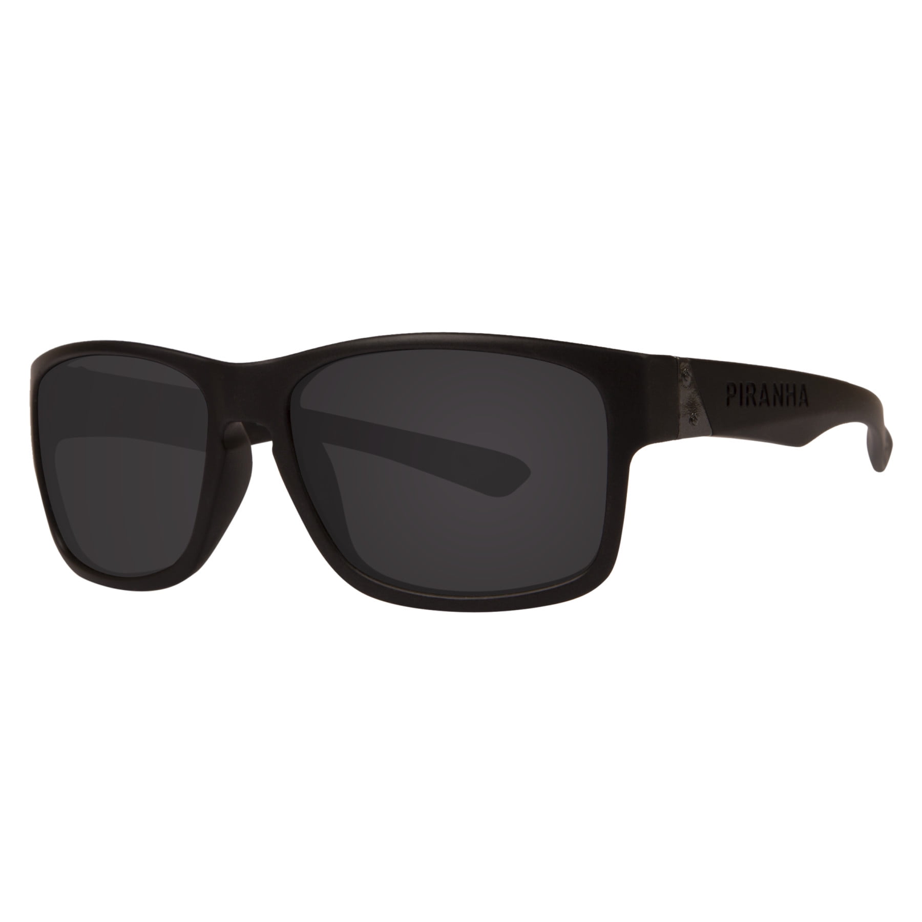 Piranha Aspen Hydrofloat Black Frame Sunglasses with Smoke Polarized Lens