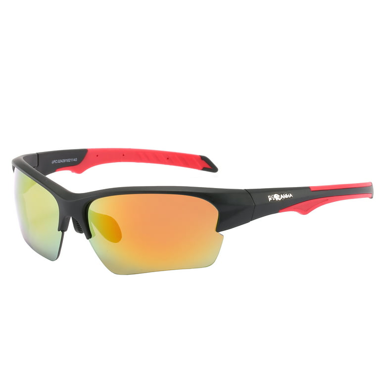 Piranha Desert Sports Sunglasses for Men with Black Half Frames