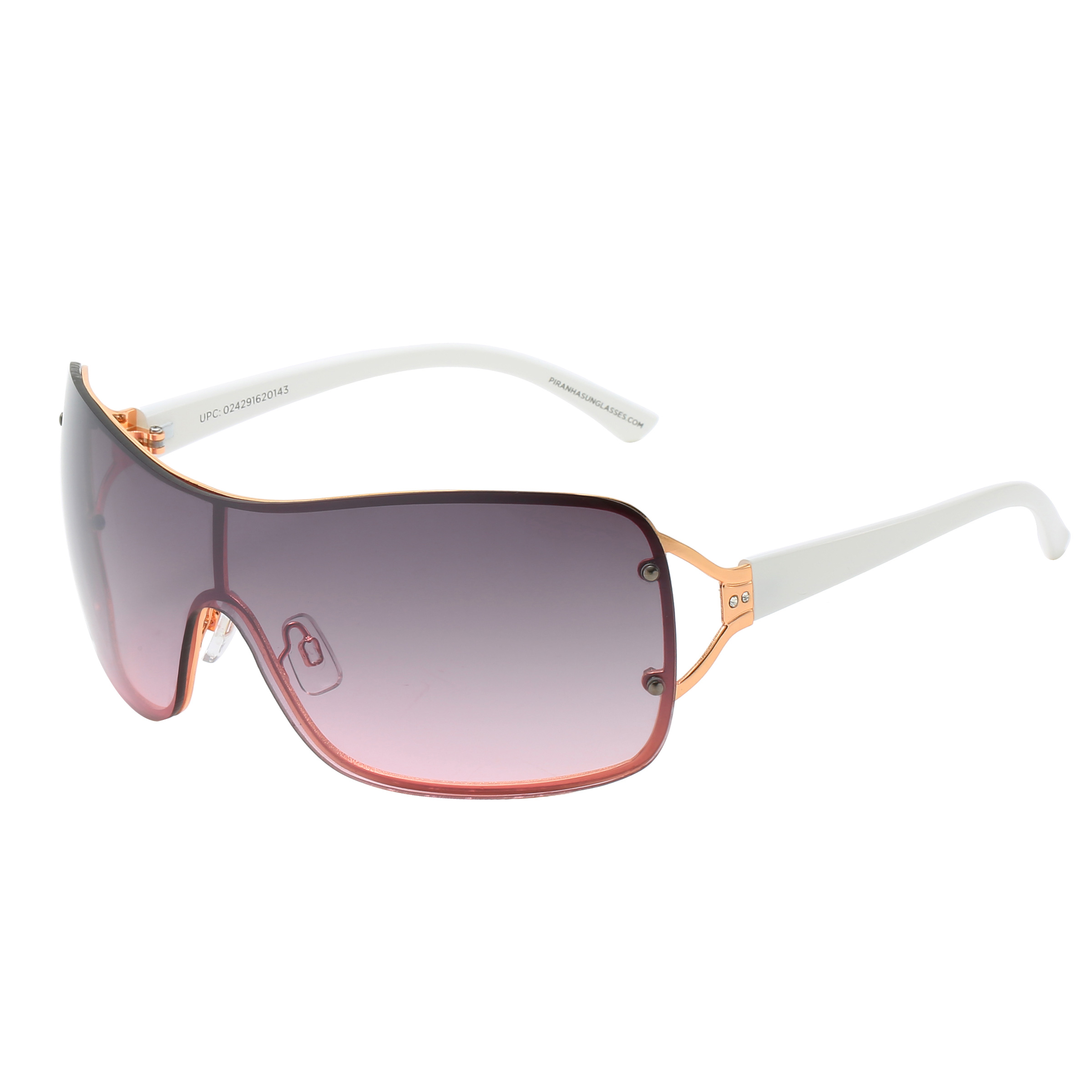 Piranha Eyewear Birkin Oversize Shield Sunglasses for Women with Purple Gradient Lens - image 1 of 3