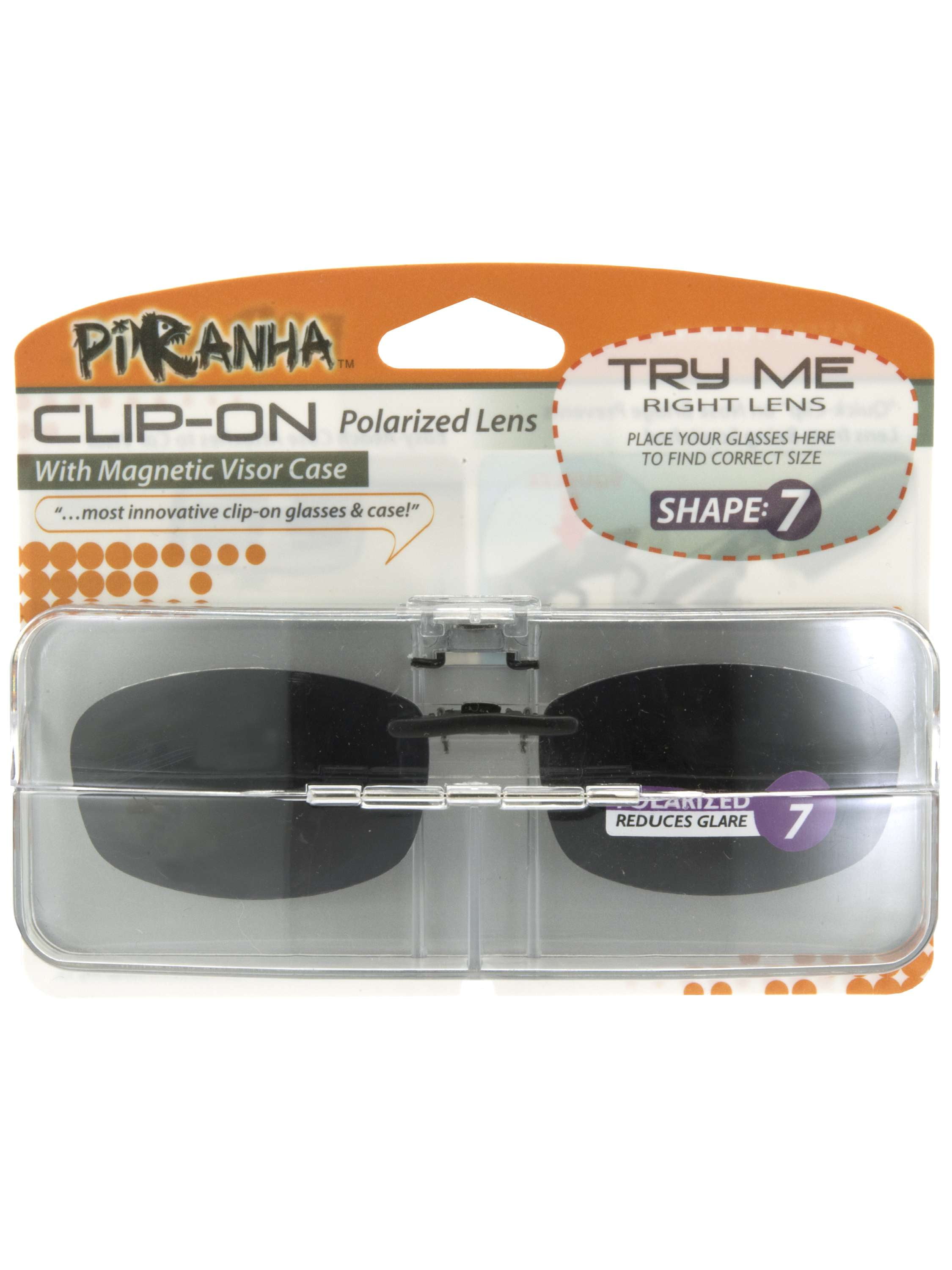 Piranha Eyewear Black Clip On Sunglasses