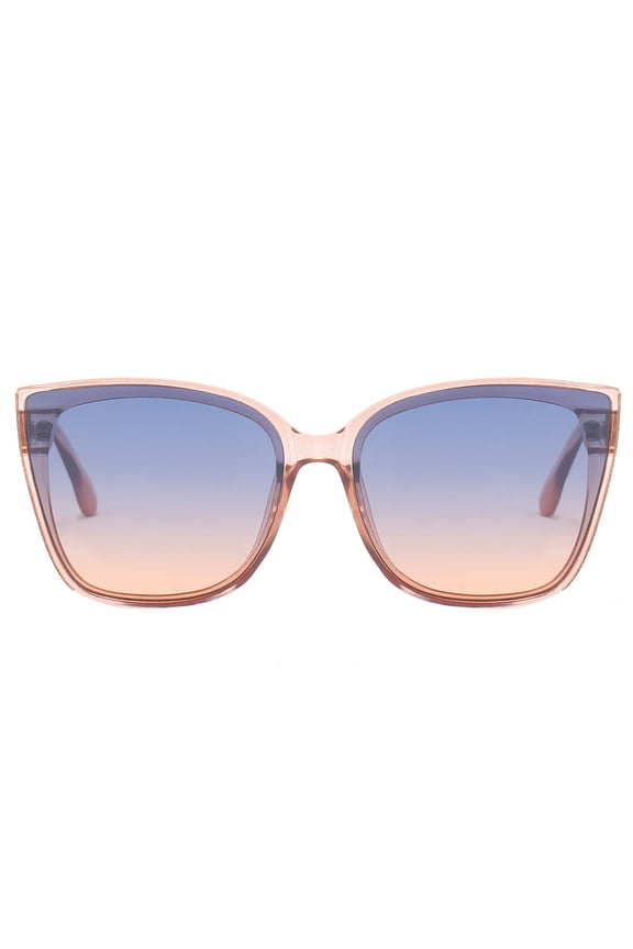 Bloom Eco-Pact Sunglasses for Women with Blue to Peach Ombre Lens
