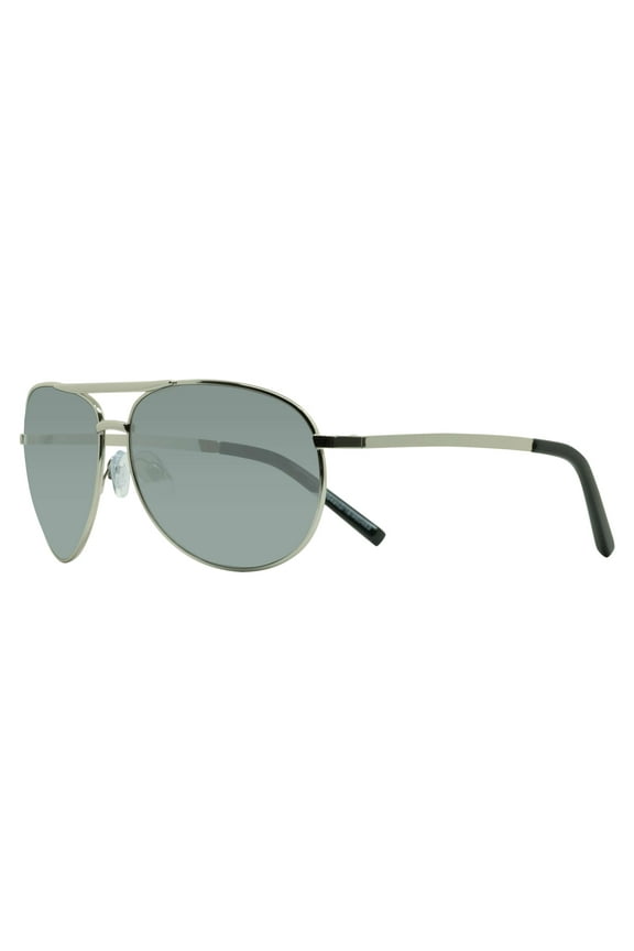 Cop Silver Aviator Sunglasses for Men with Smoke Lens