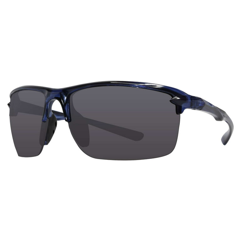 Piranha Eyewear Fusion Square Blue Unisex Sport Sunglasses with Smoke Lens  