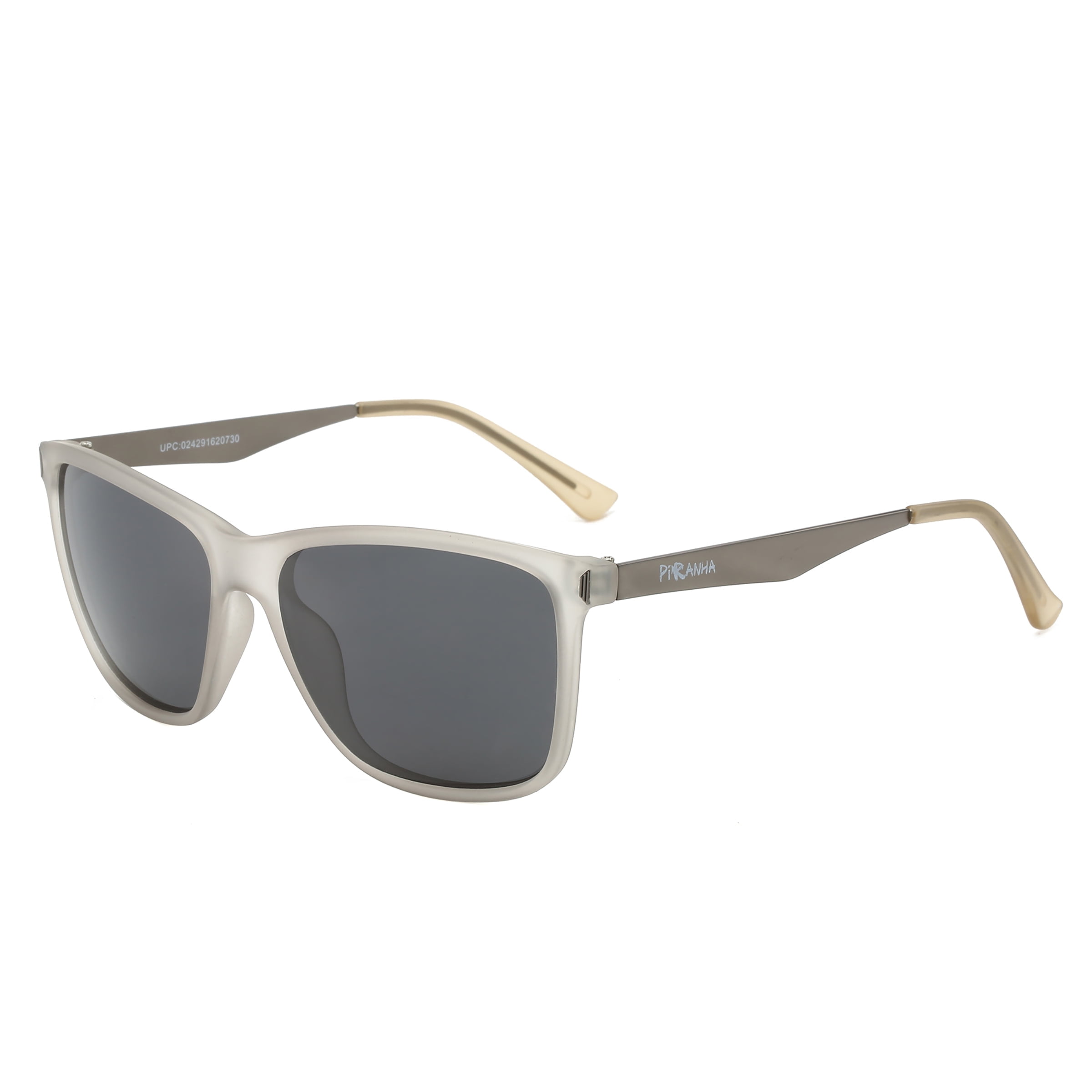 Piranha Eyewear Levi Square Frosted Men s Sunglasses with Polarized Lens Walmart