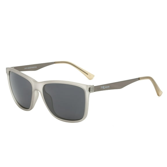 Piranha Eyewear Levi Square Frosted Men's Sunglasses with Polarized Lens