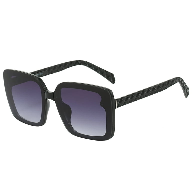 Piranha Eyewear Lily Oversize Square Women's Sunglasses - Black