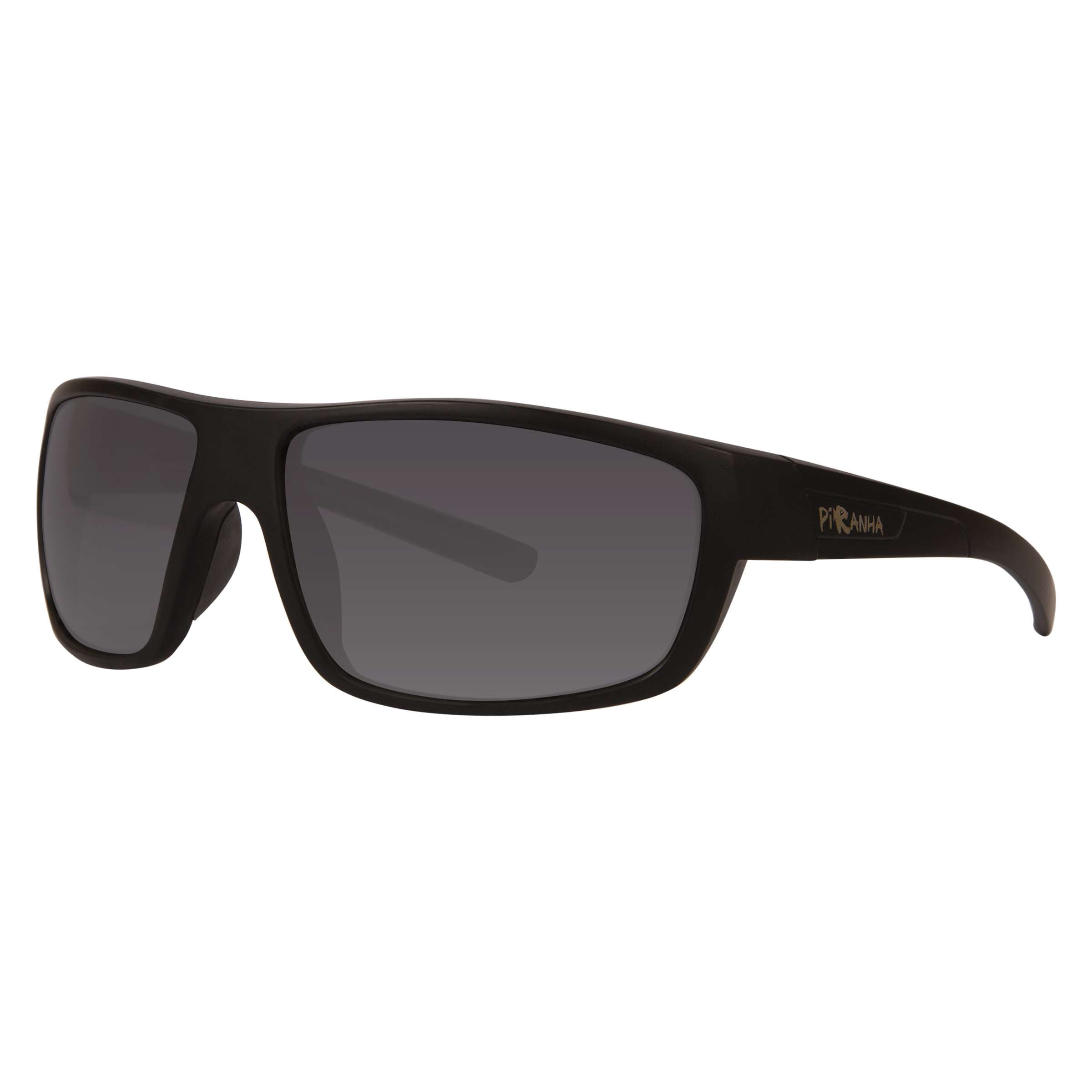 Piranha Eyewear Peak Rubber Finished Black Sports Sunglasses with Smoke Lens