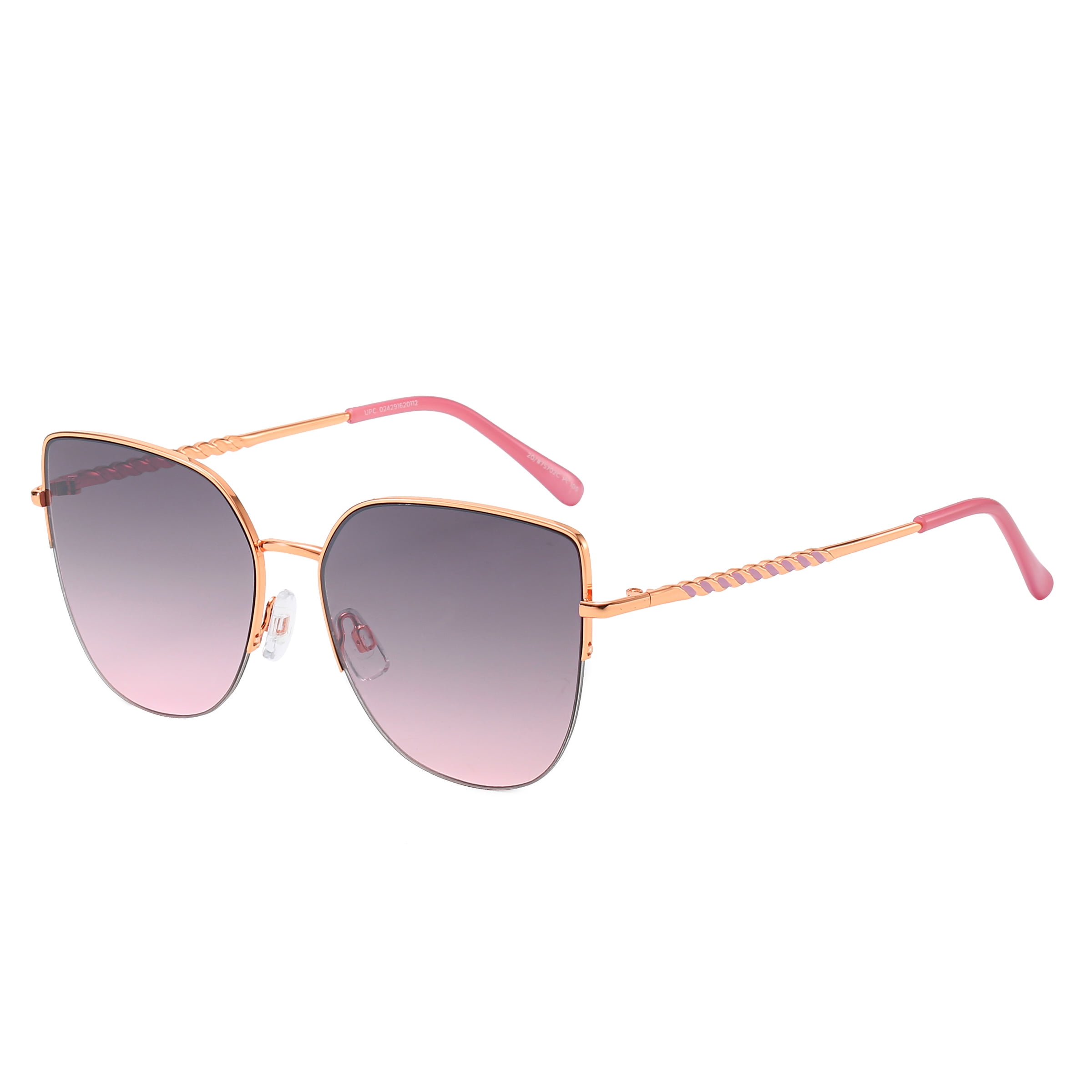 Piranha Eyewear Rebecca Oversize Cat Eye Sunglasses for Women with Purple Gradient Lens