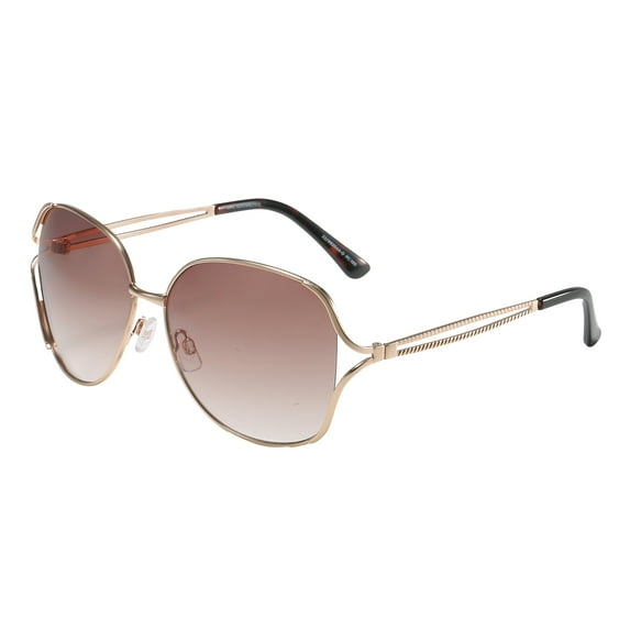 Piranha Eyewear Savannah Oversize Butterfly Sunglasses for Women with Mauve Gradient Lens