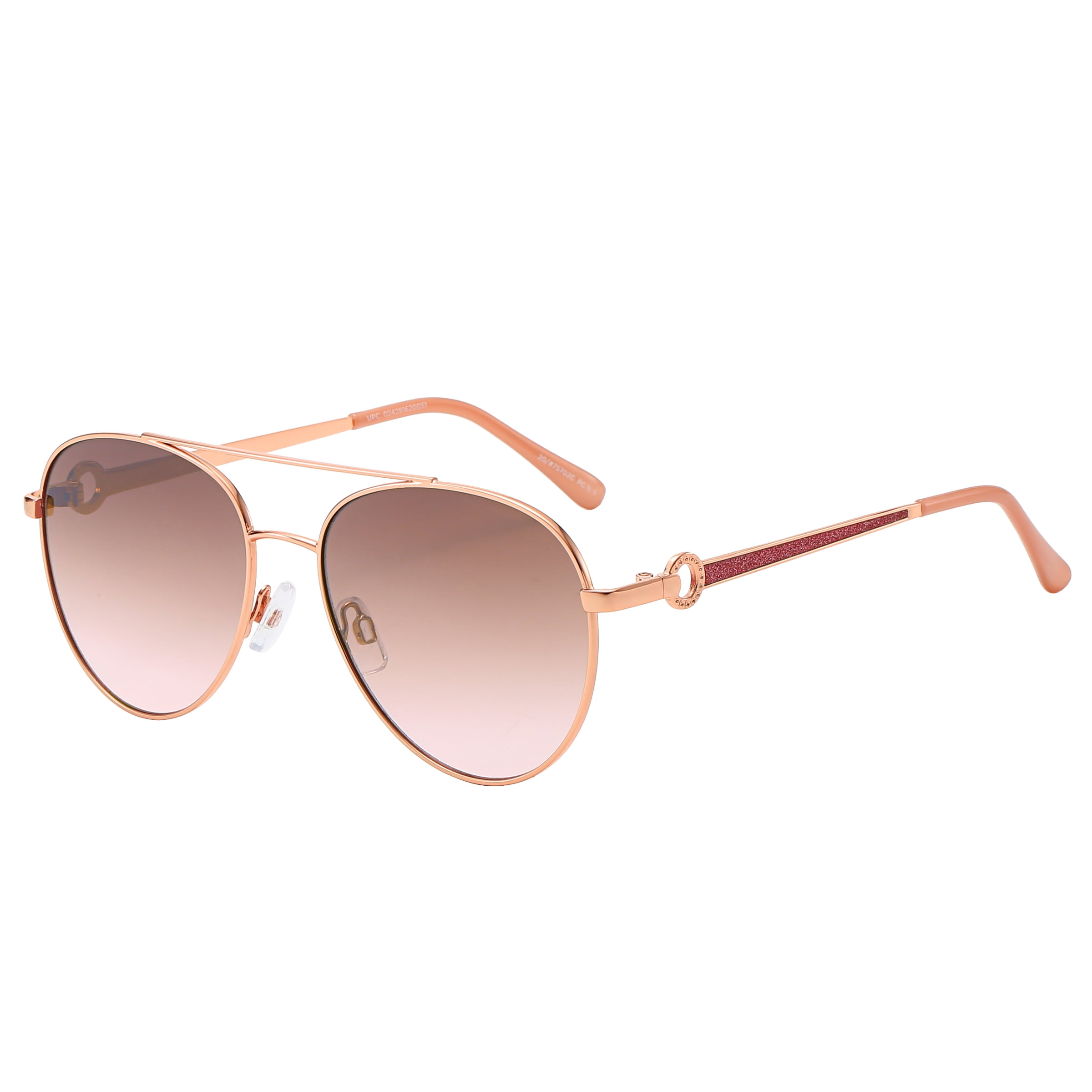 Piranha Eyewear Signature Gold Aviator Sunglasses for Women with
