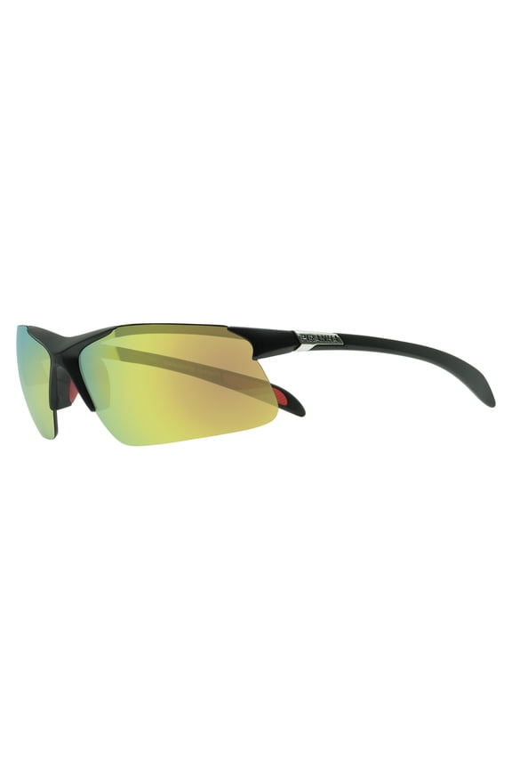 Smitty Black Sport Sunglasses with Gold Mirror Lens