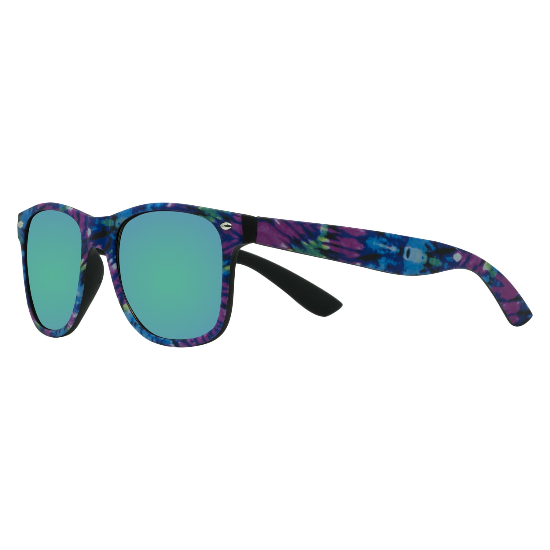 Piranha Maui Retro Sunglasses with Green Mirror Smoke Lens