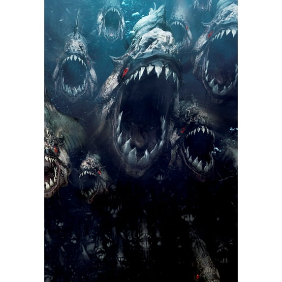 Piranha Movie Poster Metal Print 12"x16" 12x16 #104858 Square Adults Best Posters