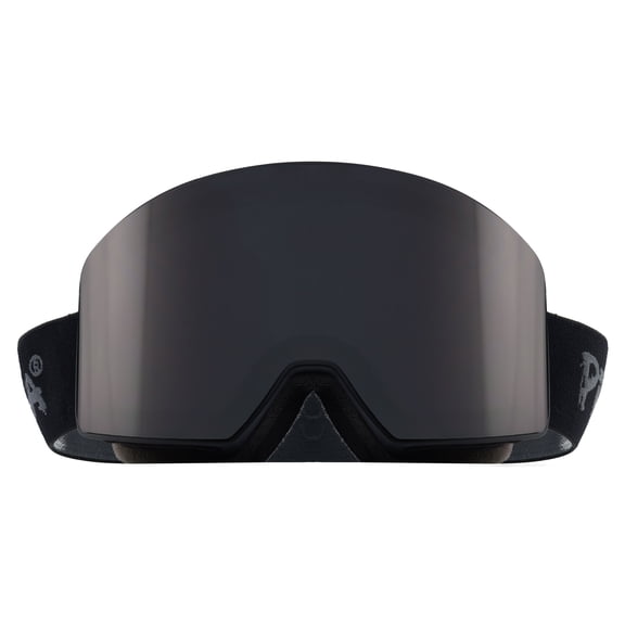 Piranha Eyewear Telluride Matte Black Frame Smoke Lens Performance Ski and Snow Goggles