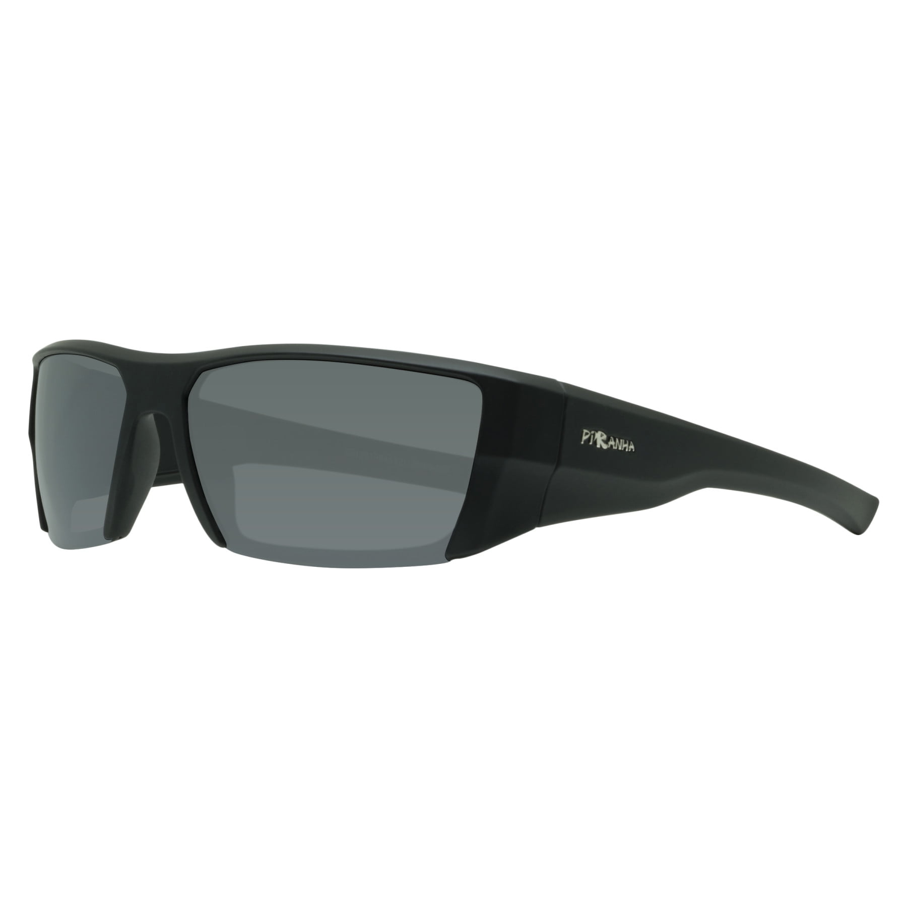 Piranha Titan Rubber Finished Black Frame Sunglasses with Smoke