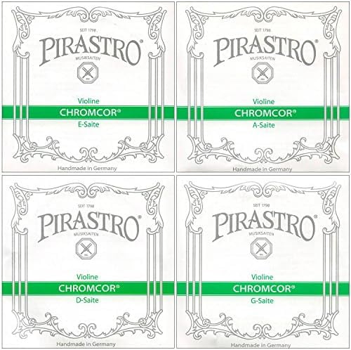 Pirastro Chromcor 1/2-3/4 Violin String Set - Medium Gauge with Ball End E
