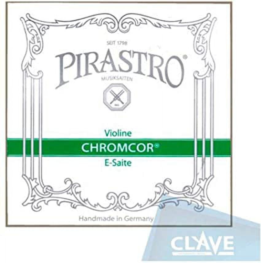 Pirastro Chromcor 4/4 Violin String Set, Medium Gauge, with Ball End E